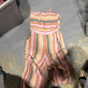 American Eagle Outfitters Multicolor Striped Jumpsuit